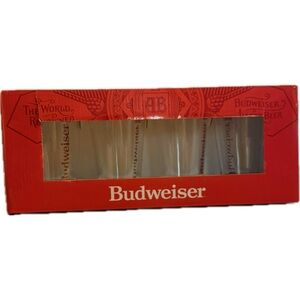 Budweiser Red‎ Beer Glass Set